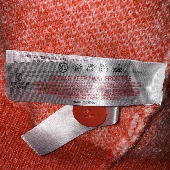 Primark Cares XL Sweater Vest Watermelon Color GW995 - Picture 10 of 12